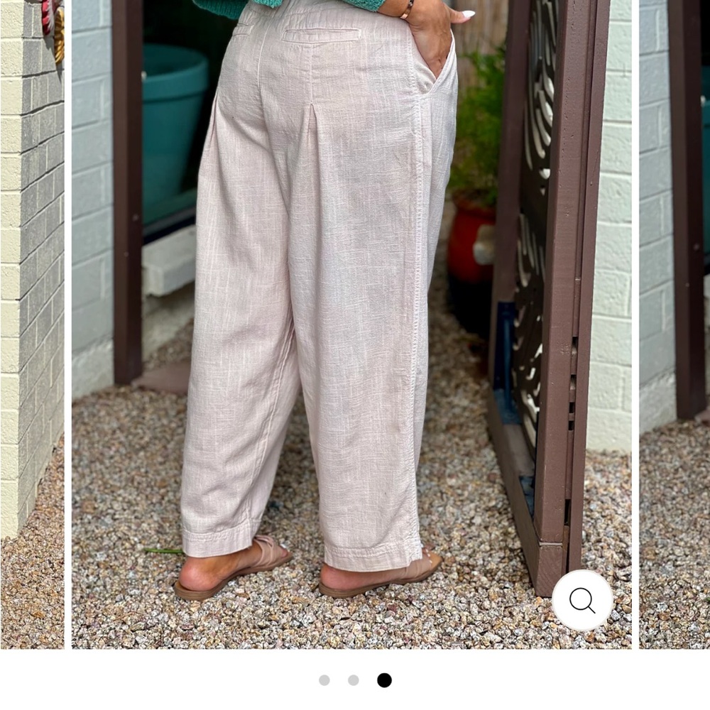 Lotta love free people trousers in color pebble/size 2